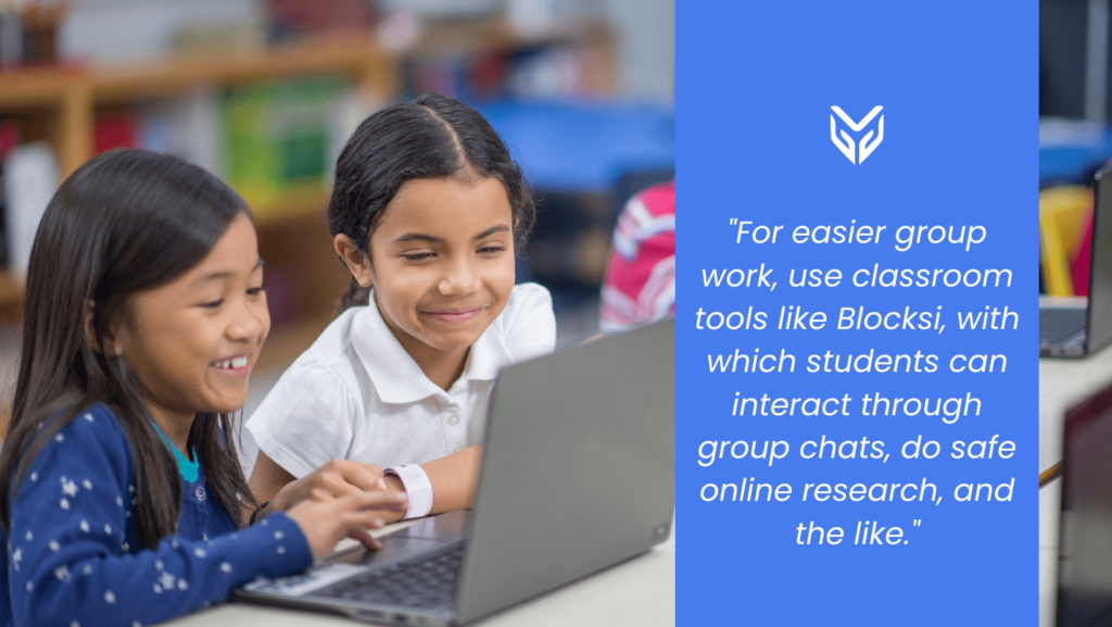 group work is easier with edtech support and good to boost students' confidence