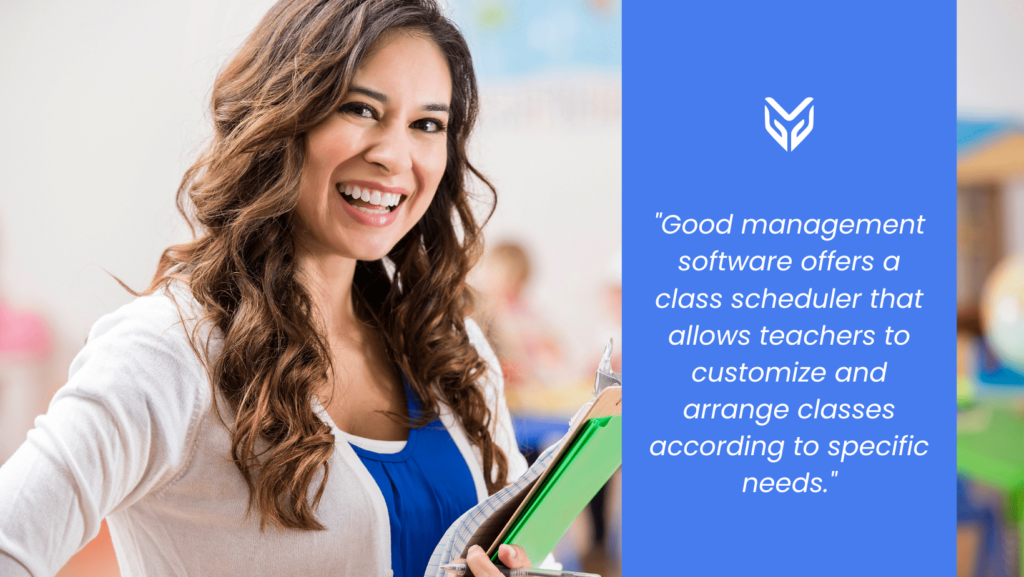 class scheduler allows teachers to customize classes according to specific needs and personalize learning