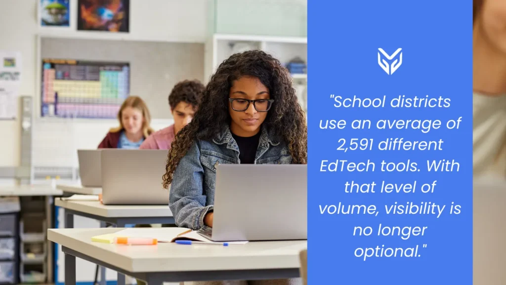 With a huge level of volume of EdTech apps used in a school setting, visibility is no longer optional.