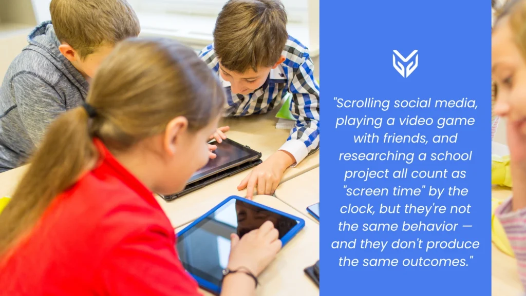 Students using tablets in the classroom