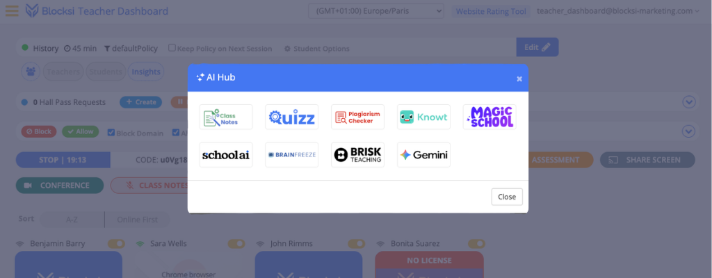 Brisk Teaching is part of Blocksi's AI Hub