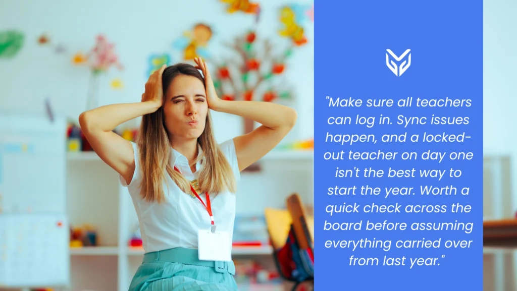 A frustrated teacher